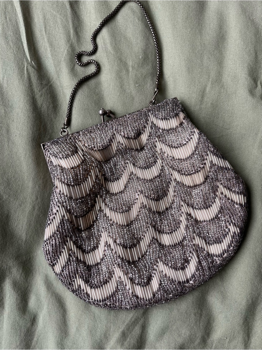Vintage Walborg Beaded Evening Bag — Made in Hong Kong — Mid-Century Purse